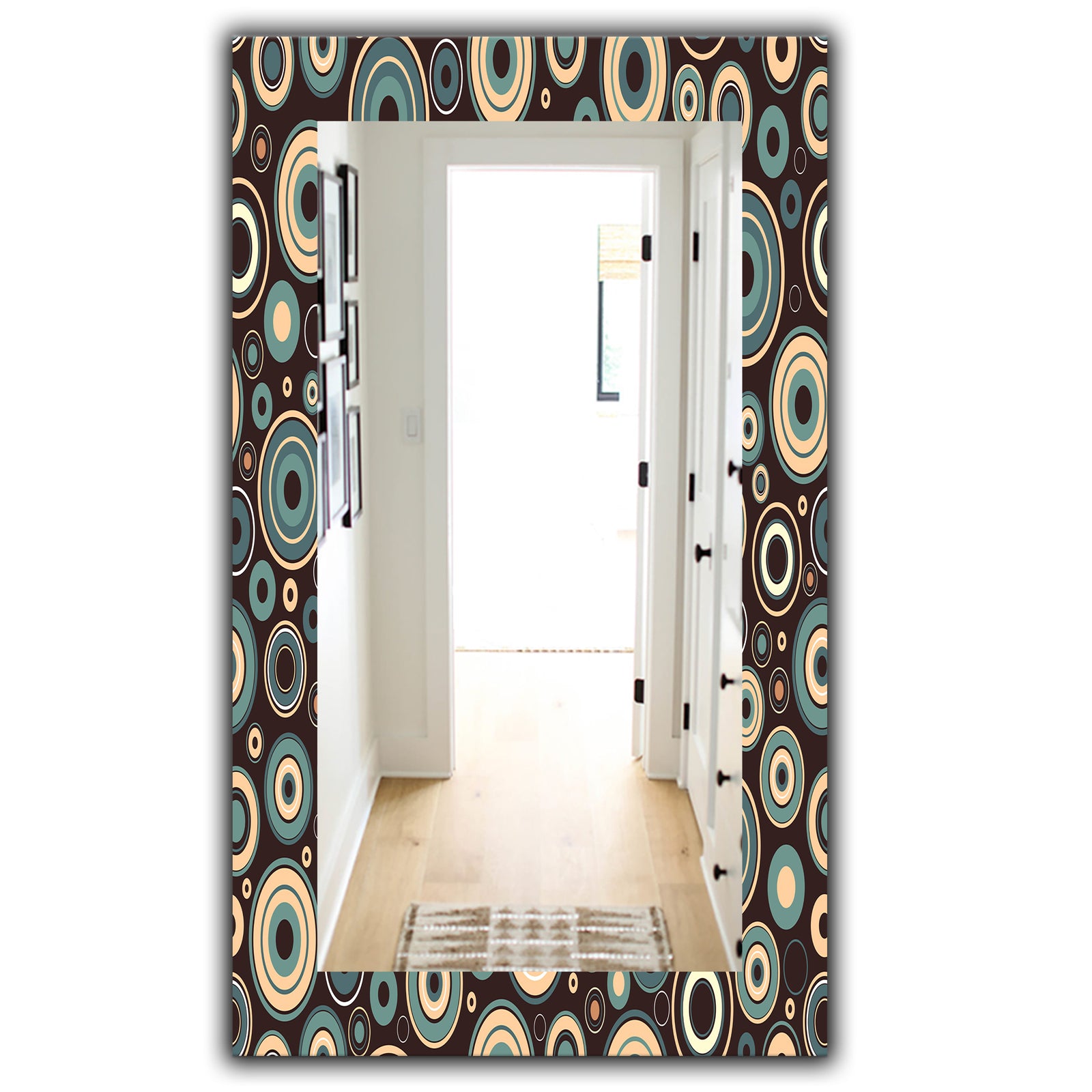 Circular Dance 9 - Bohemian & Eclectic Mirror - Modern Wall Mirror