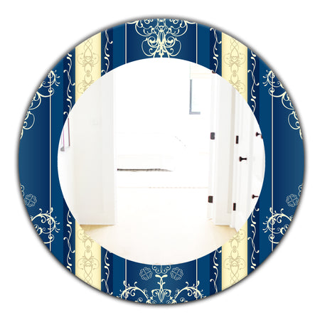 Luxury Lace Design - Mid-Century Mirror - Oval or Round Wall Mirror