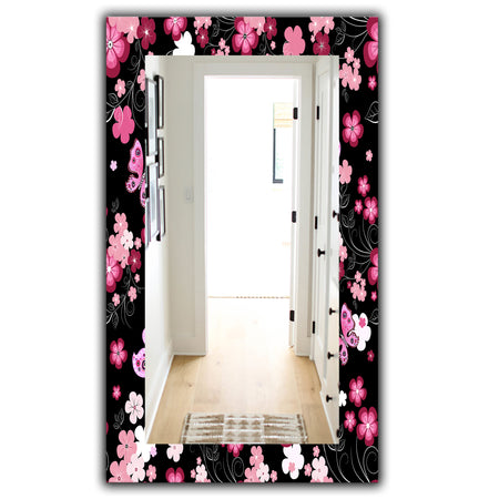 Obsidian Bloom 16 - Traditional Mirror - Wall Mirror