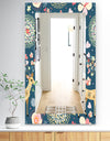 Deer With Flowers and Hearts Antlers - Traditional Mirror - Frameless Vanity Mirror