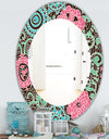 Pink Blossom 26 - Traditional Mirror - Oval or Round Wall Mirror