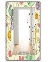 Apples Pears & Cherries - Bohemian & Eclectic Mirror - Modern Wall Mirror