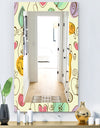 Apples Pears & Cherries - Bohemian & Eclectic Mirror - Modern Wall Mirror