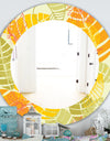 Yellow Moods 24 - Traditional Mirror - Oval or Round Wall Mirror