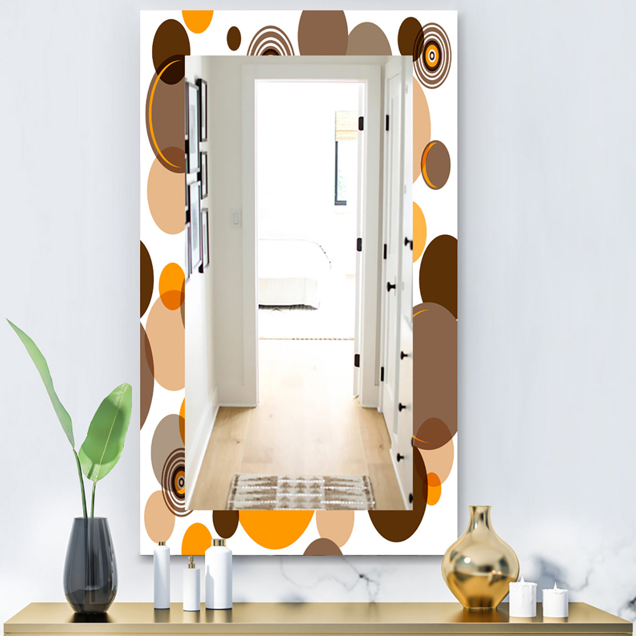 Circular Dance 10 - Bohemian & Eclectic Mirror - Modern Wall Mirror