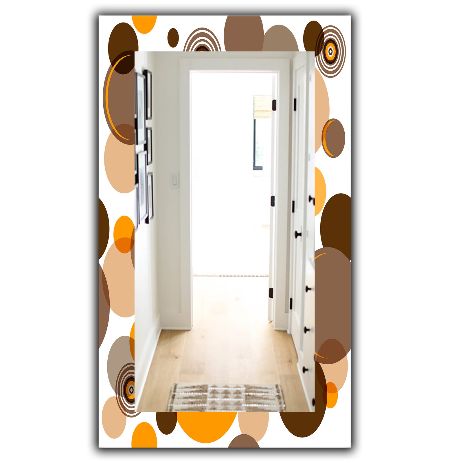 Circular Dance 10 - Bohemian & Eclectic Mirror - Modern Wall Mirror