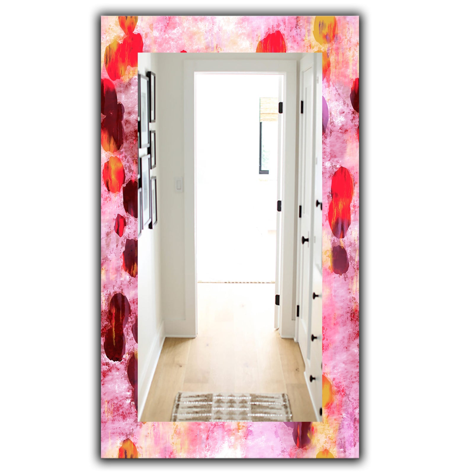 Pink Spheres 8 - Modern Mirror - Vanity Mirror