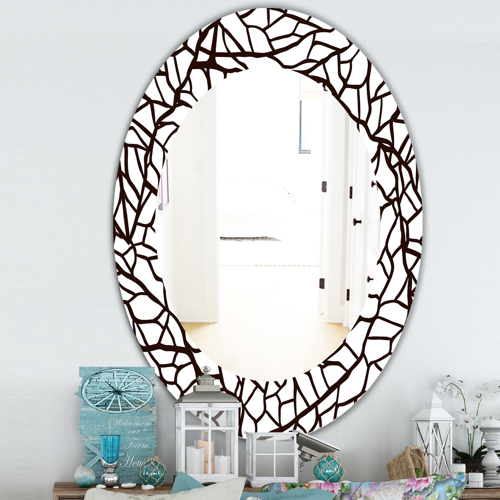 Scandinavian 20 - Traditional Mirror - Oval or Round Wall Mirror