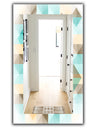 Triangular Colourfields 26 - Mid-Century Mirror - Wall Mirror