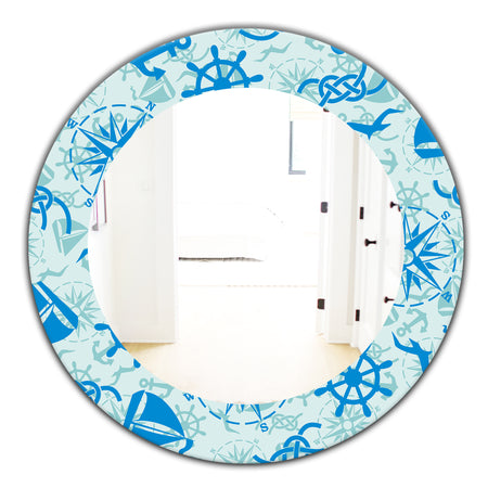 Costal Creatures 16 - Traditional Mirror - Oval or Round Wall Mirror
