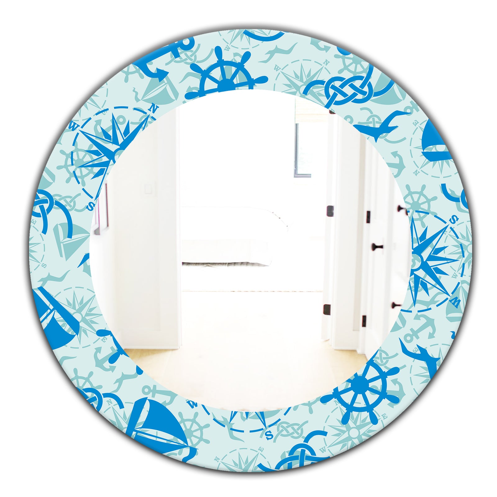 Costal Creatures 16 - Traditional Mirror - Oval or Round Wall Mirror
