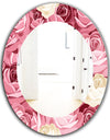 Pink Blossom 29 - Traditional Mirror - Oval or Round Wall Mirror