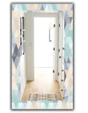 Triangular Colourfields 28 - Modern Mirror - Frameless Wall Mirror