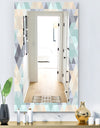 Triangular Colourfields 28 - Modern Mirror - Frameless Wall Mirror