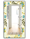 Vintage Flowers 7 - Traditional Mirror - Frameless Vanity Mirror