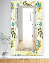 Vintage Flowers 7 - Traditional Mirror - Frameless Vanity Mirror