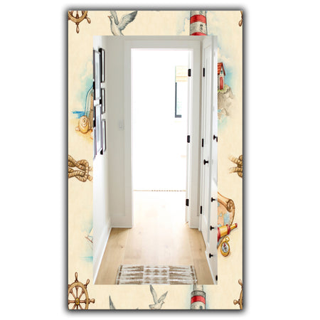 Watch Tower Binocular Sail Boat - Traditional Mirror - Frameless Vanity Mirror