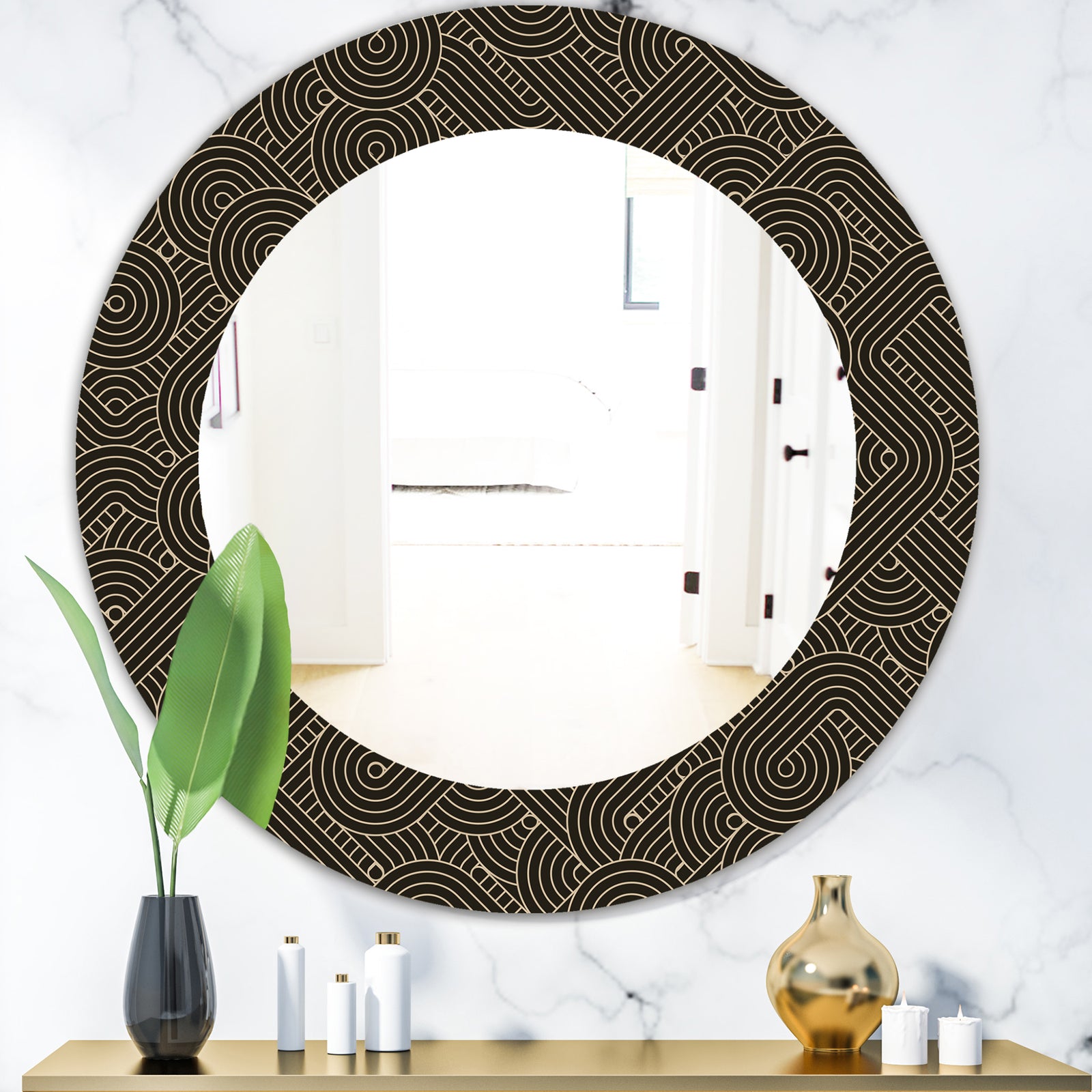 Scandinavian 22 - Mid-Century Mirror - Frameless Oval or Round Wall Mirror