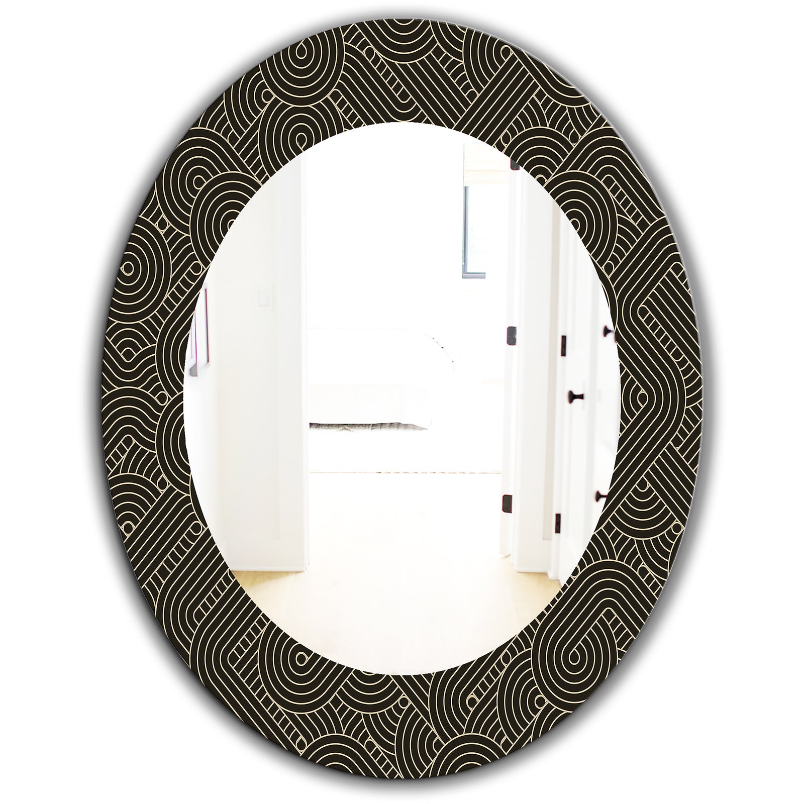 Scandinavian 22 - Mid-Century Mirror - Frameless Oval or Round Wall Mirror