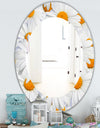 Daisy Hearts Close - Traditional Mirror - Frameless Oval or Round Wall Mirror