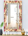 Retro Autum Flowers - Bohemian and Eclectic Mirror - Frameless Modern Wall Mirror