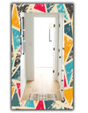 Triangular Colourfields 29 - Modern Mirror - Frameless Wall Mirror