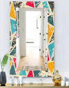 Triangular Colourfields 29 - Modern Mirror - Frameless Wall Mirror