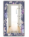 Blue Roses - Traditional Mirror - Frameless Wall Mirror