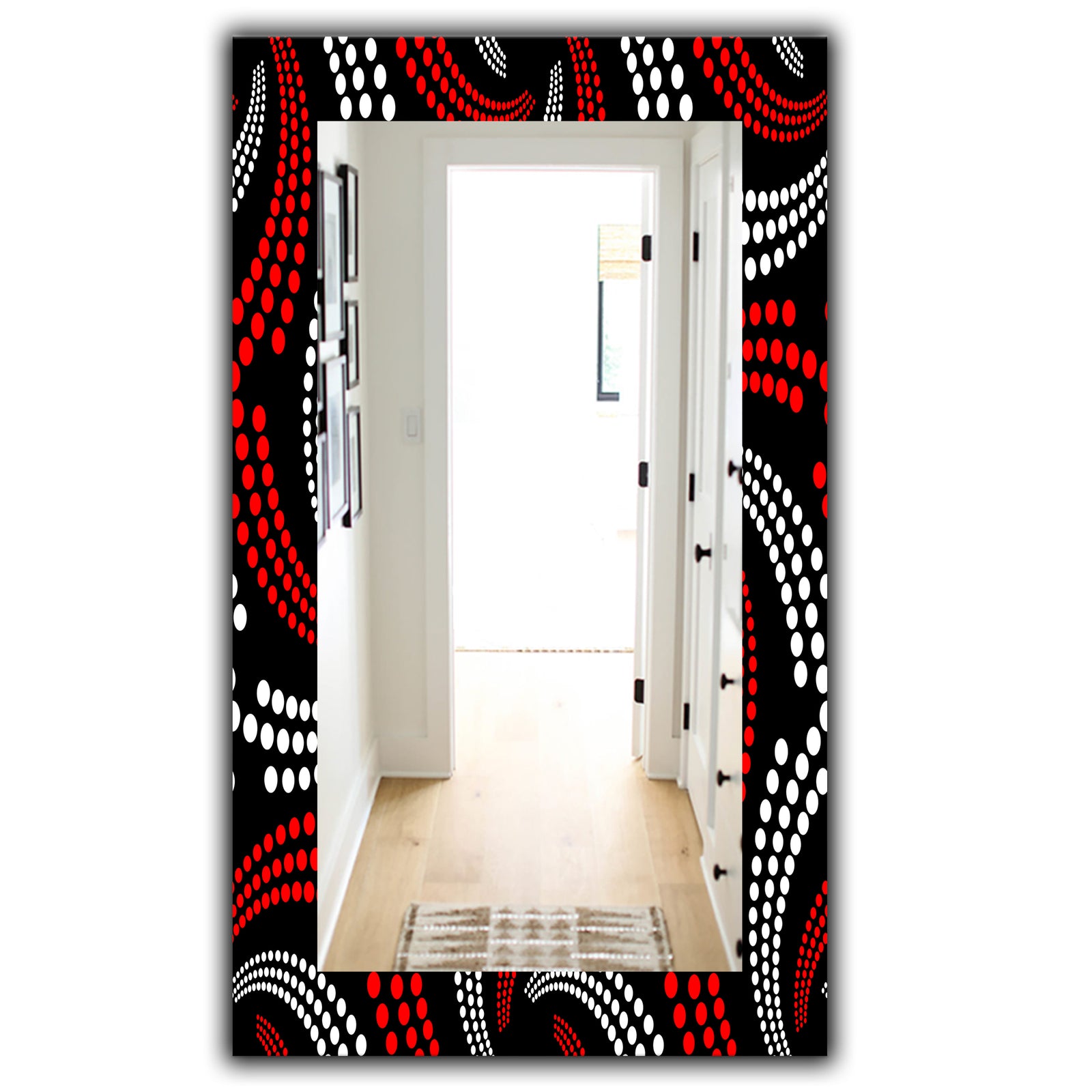 Obsidian Impressions 7 - Bohemian and Eclectic Mirror - Frameless Vanity Mirror