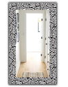 Black & White 3 - Modern Mirror - Frameless Contemporary Wall Mirror
