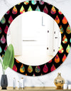 Obsidian Impressions 8 - Modern Mirror - Frameless Oval or Round Wall Mirror