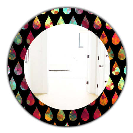 Obsidian Impressions 8 - Modern Mirror - Frameless Oval or Round Wall Mirror