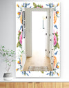 Pink Blossom 34 - Traditional Mirror - Frameless Wall Mirror