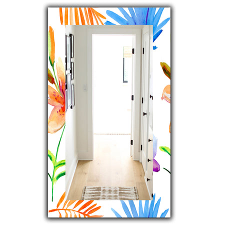 Tropical Mood Bright 7 - Traditional Mirror - Frameless Wall Mirror