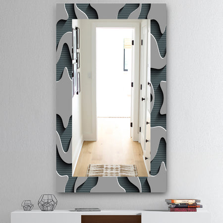 Starshaped Abstract Technology - Mid-Century Mirror - Wall Mirror