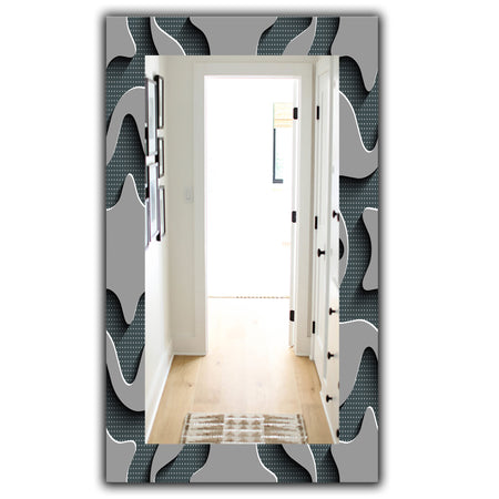 Starshaped Abstract Technology - Mid-Century Mirror - Wall Mirror