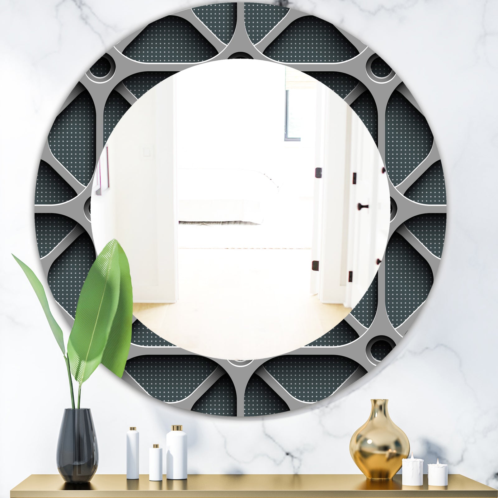 Scandinavian 23 - Mid-Century Mirror - Oval or Round Wall Mirror