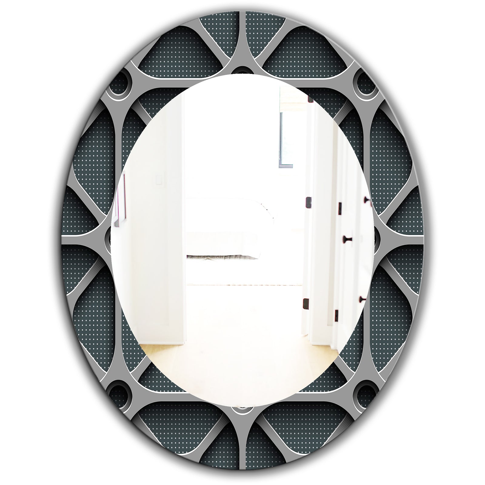 Scandinavian 23 - Mid-Century Mirror - Oval or Round Wall Mirror