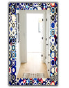 Retro Stars and Dots In Disco Style - Bohemian and Eclectic Mirror - Modern Wall Mirror