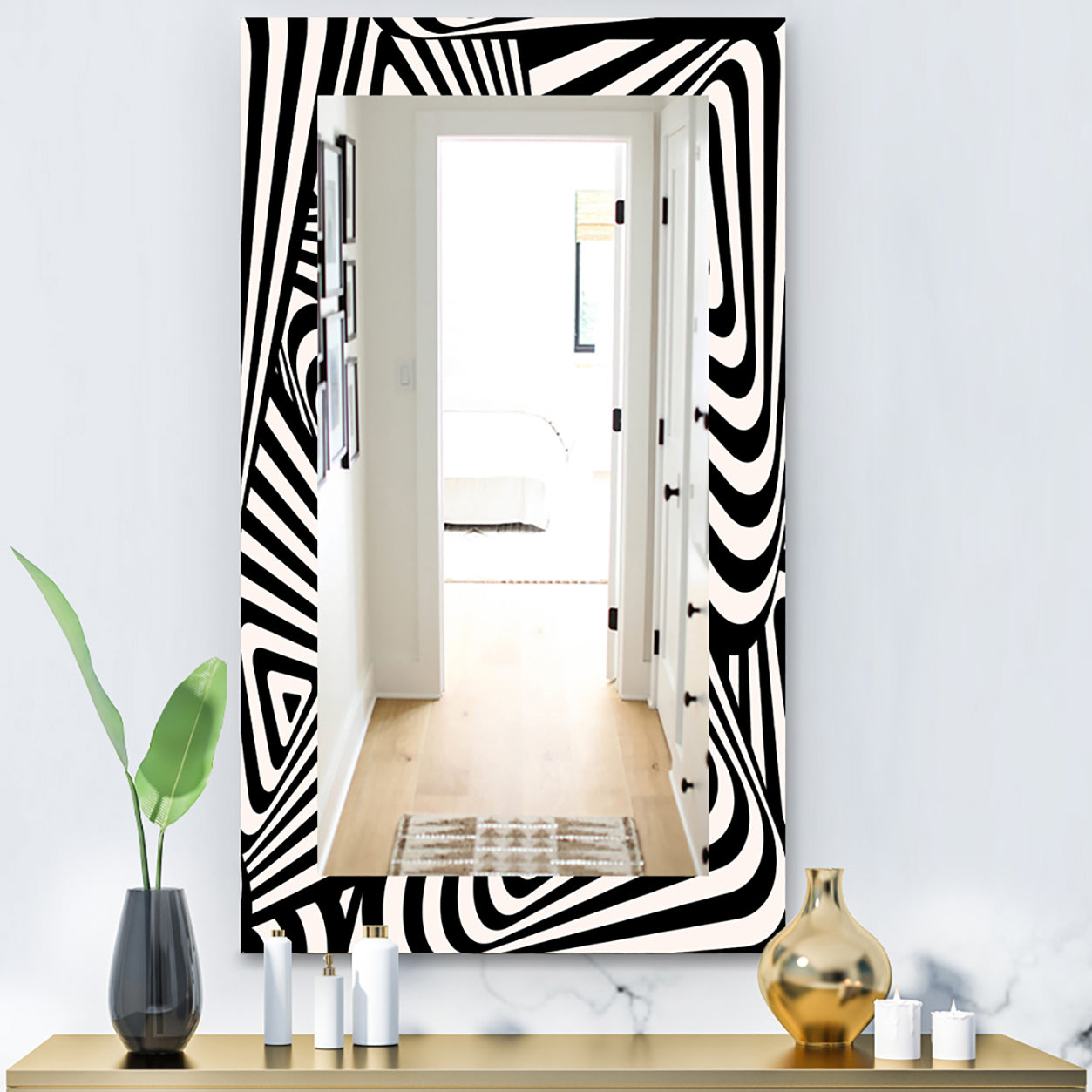 Black & White 5 - Modern Mirror - Contemporary Wall Mirror