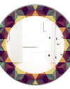 Triangular Colourfields 31 - Modern Mirror - Oval or Round Wall Mirror