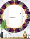 Triangular Colourfields 31 - Modern Mirror - Oval or Round Wall Mirror