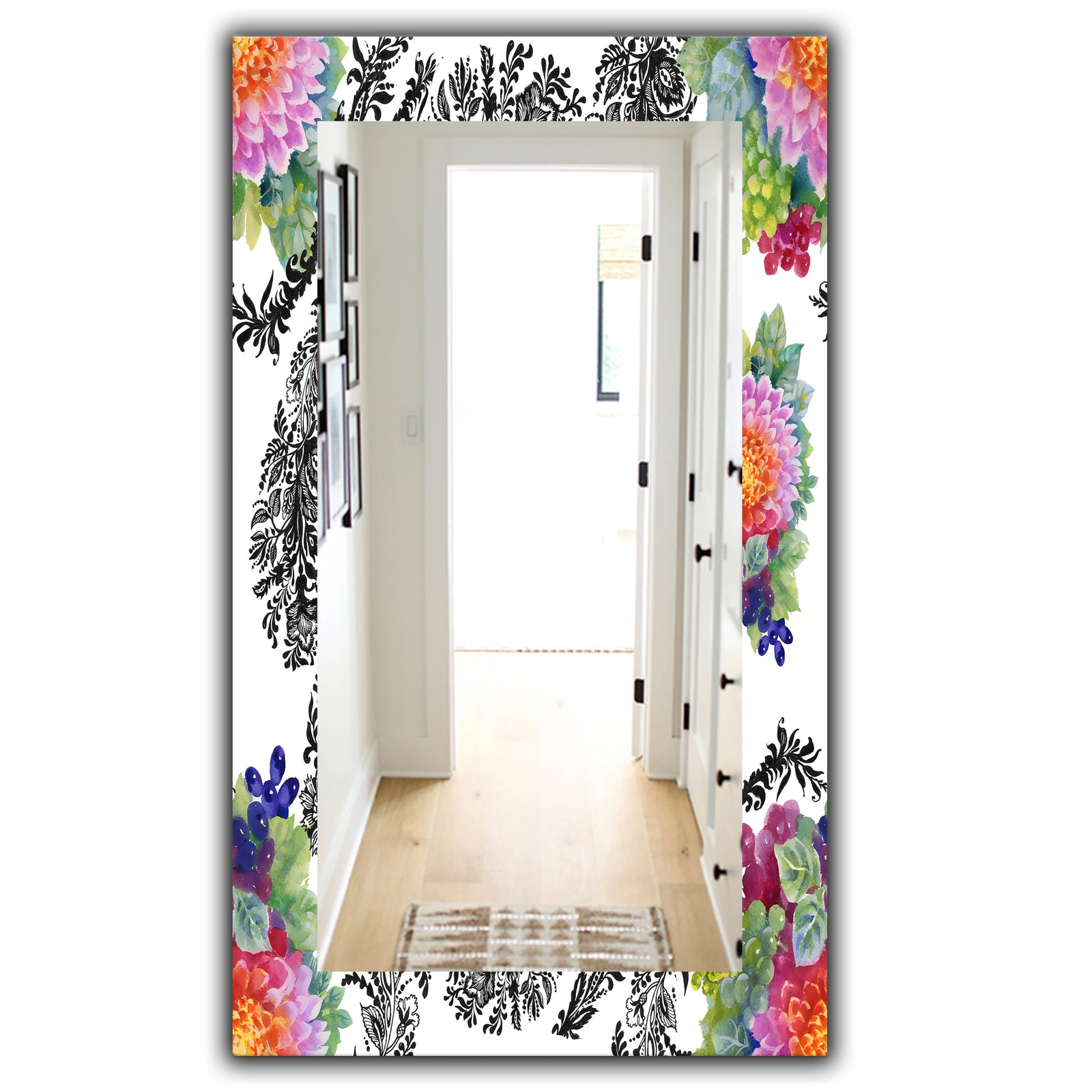 Pink Blossom 35 - Traditional Mirror - Wall Mirror