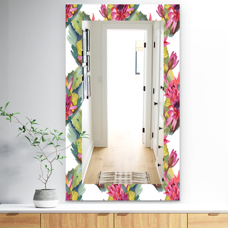 Pink Blossom 36 - Traditional Mirror - Wall Mirror