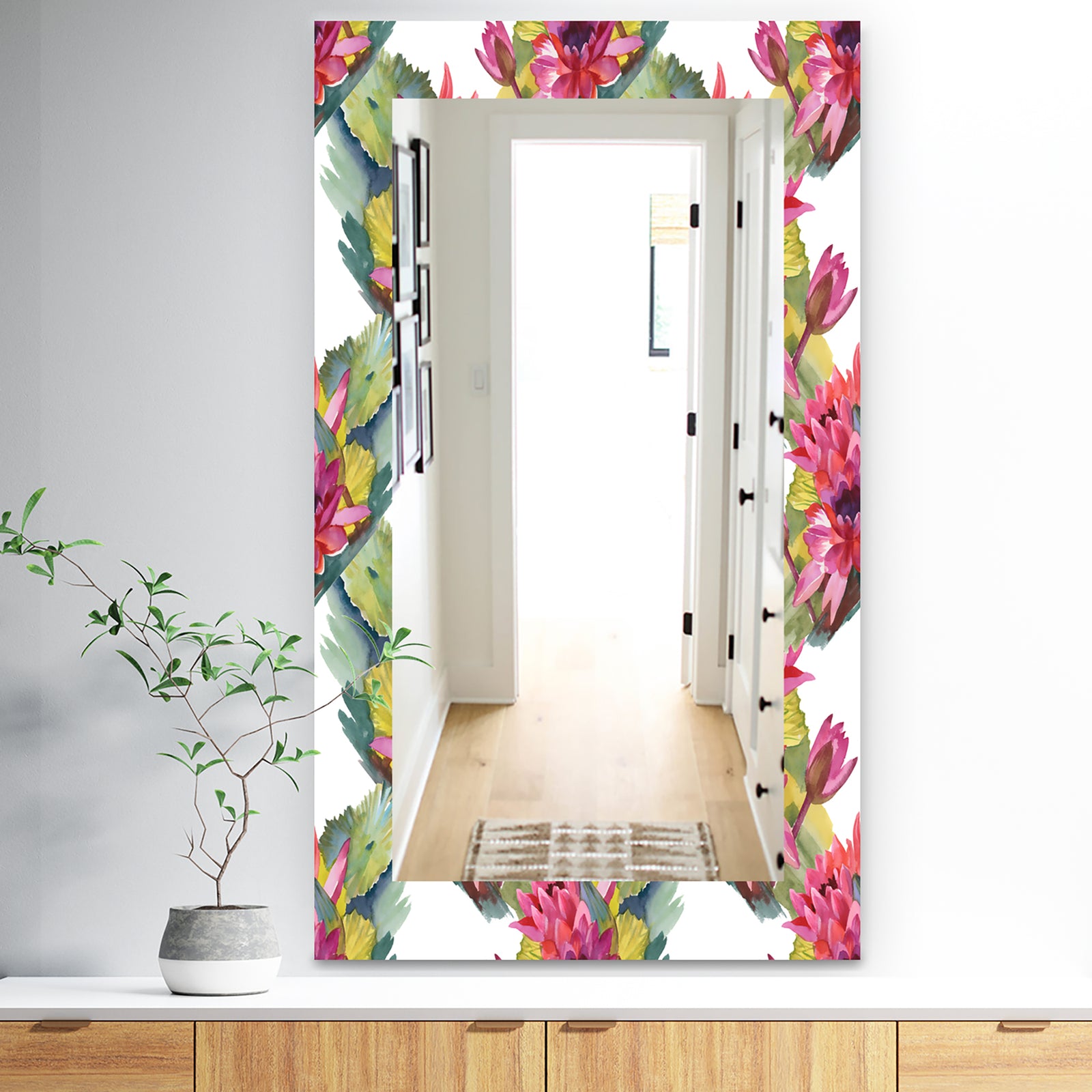 Pink Blossom 36 - Traditional Mirror - Wall Mirror