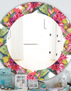 Pink Blossom 36 - Traditional Mirror - Oval or Round Wall Mirror