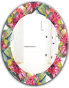 Pink Blossom 36 - Traditional Mirror - Oval or Round Wall Mirror