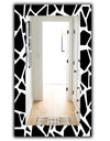 Black & White 6 - Mid-Century Modern Mirror - Wall Mirror