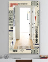 Retro London Good Morning - Mid-Century Mirror - Frameless Wall Mirror