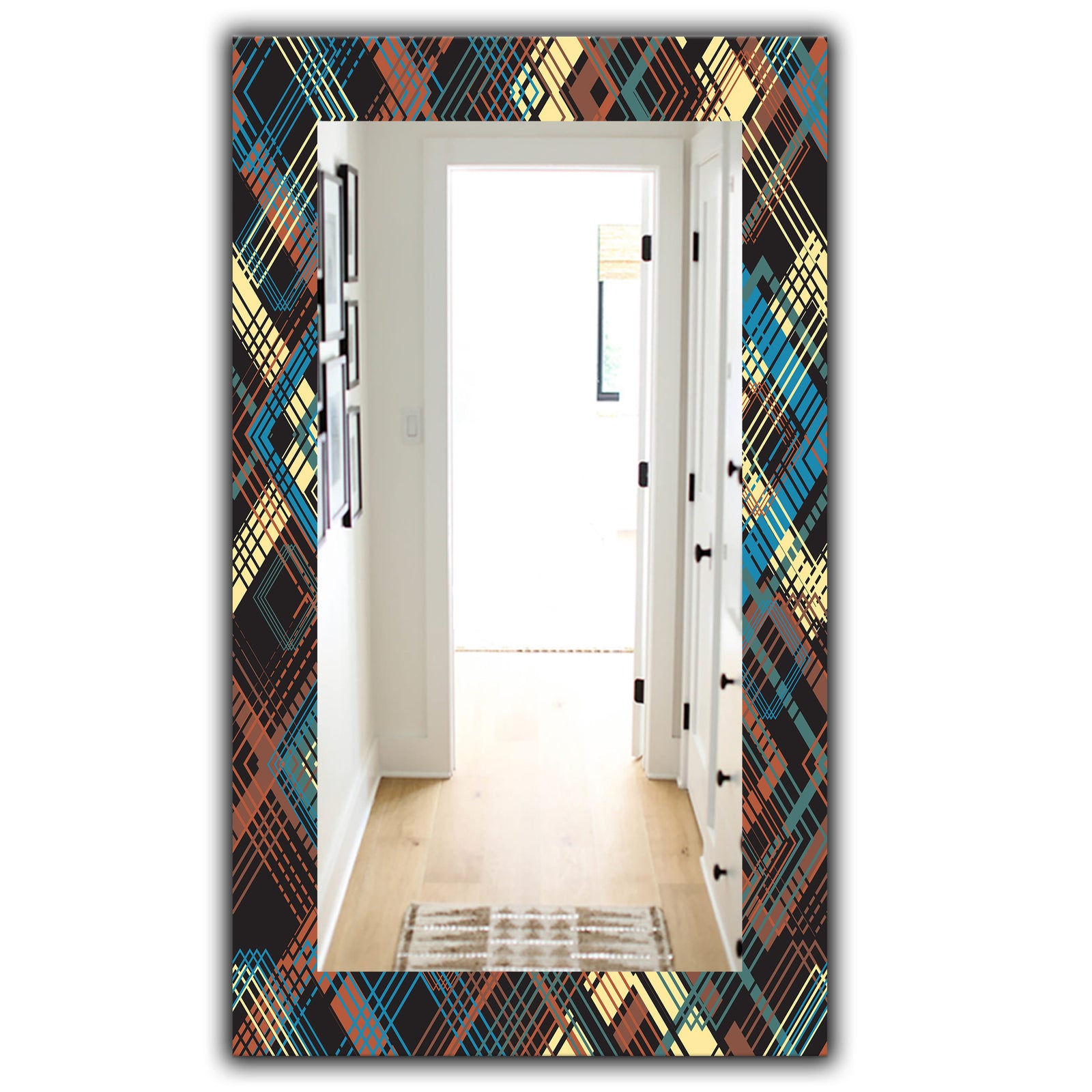 Obsidian Impressions 9 - Bohemian and Eclectic Mirror - Modern Wall Mirror